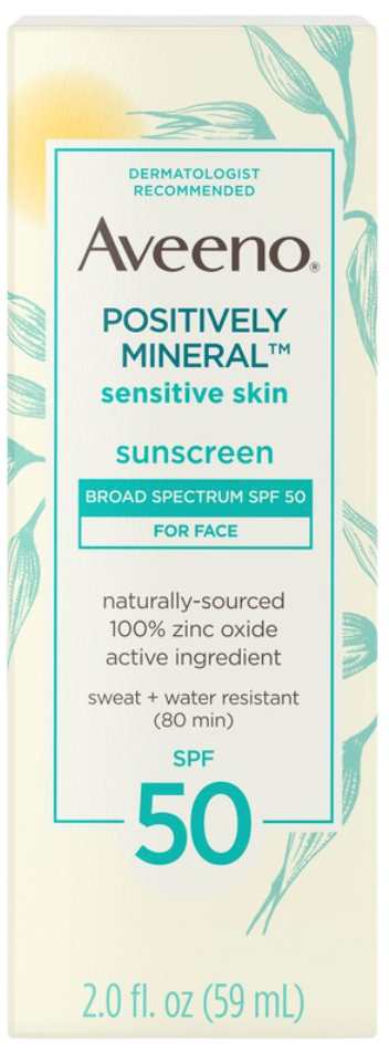 Positively Mineral®  Sensitive Skin Sunscreen Broad Spectrum SPF 50 for Face