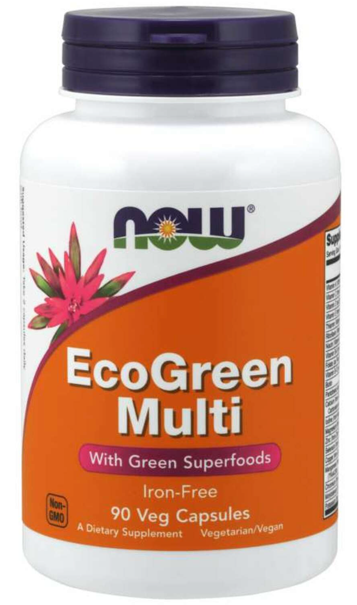 NOW    EcoGreen Multi Vitamin - 90 Veg Capsules