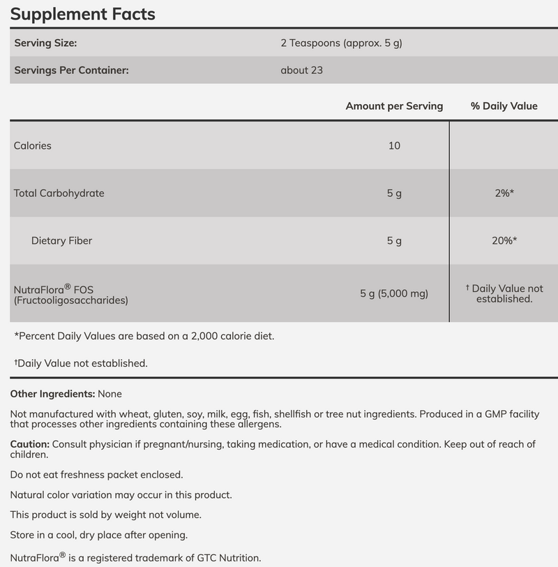 NutraFlora FOS