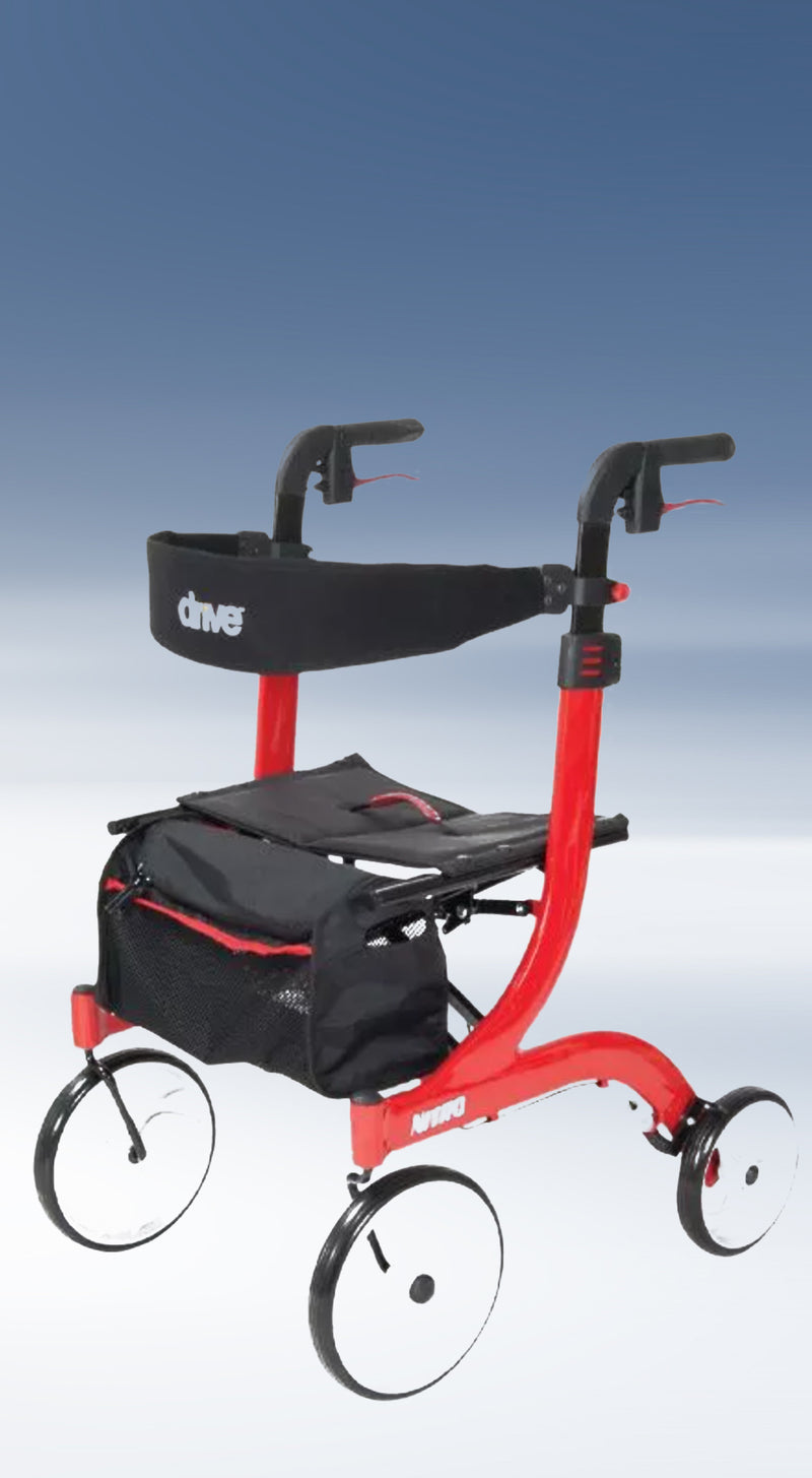 Nitro Aluminum Rollator, 10" Casters