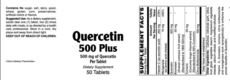 Quercetin 500mg Plus