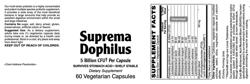 Suprema Dophilus (Pharmacist Pick)