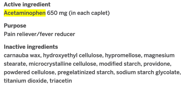 Tylenol Arthritis Formula