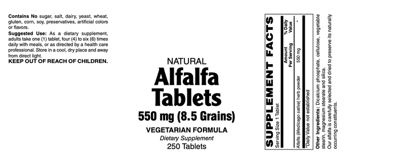 Alfalfa 550mg