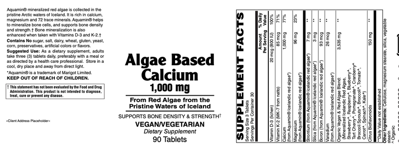 Algae Based Calcium