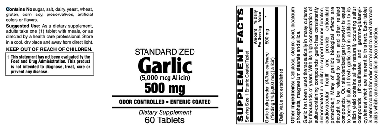 Garlic, 500 mg