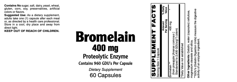 Bromelain Proteolytic Enzyme