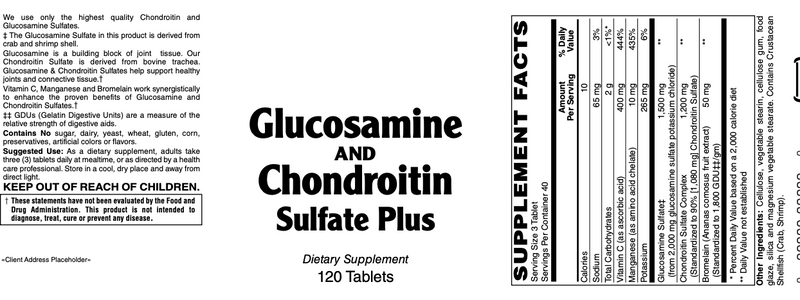 Glucosamine & Chondroitin Sulfate Plus