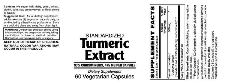 Turmeric Extract, 500 mg