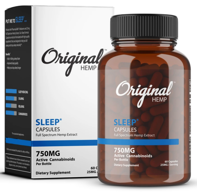 Sleep Capsules (750mg) | Full Spectrum Hemp Extract