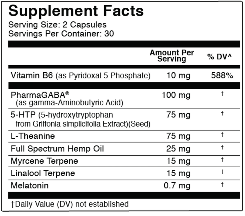 Sleep Capsules (750mg) | Full Spectrum Hemp Extract