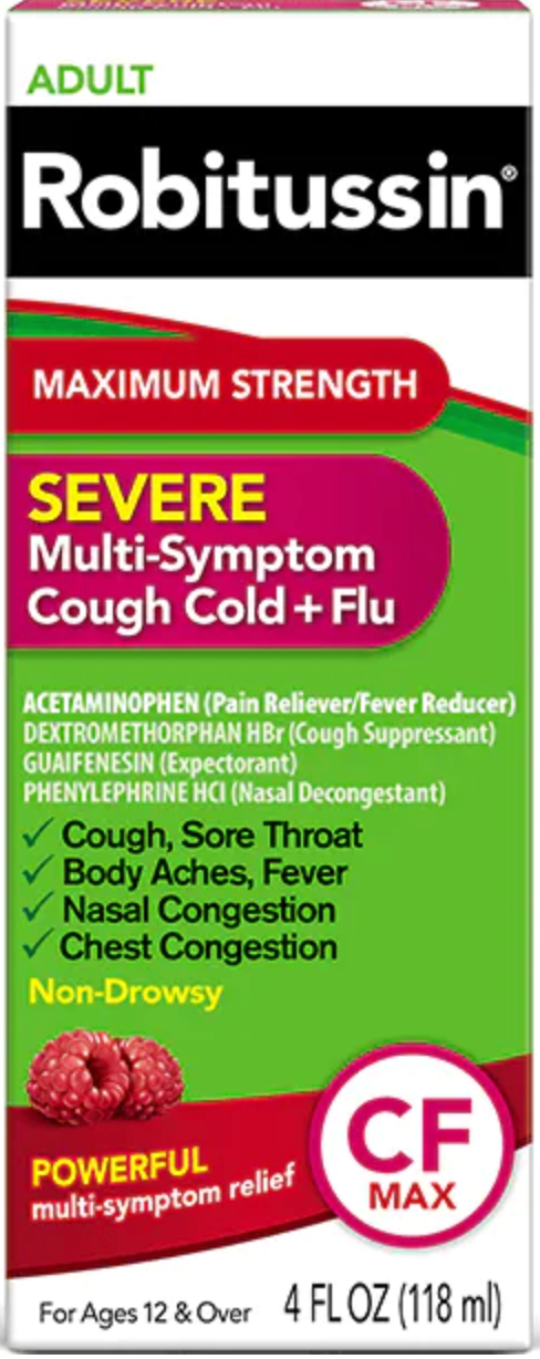 Maximum Strength Severe Multi-Symptom Cough Cold + Flu