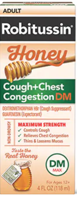 Maximum Strength Honey Cough + Chest Congestion DM