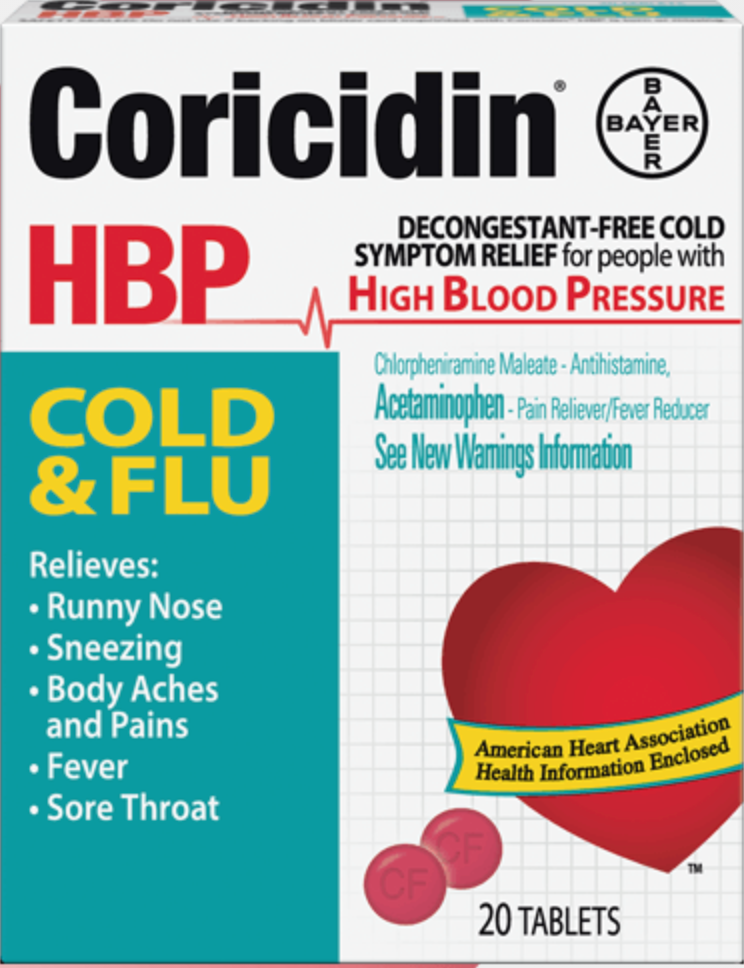 CORICIDIN® HBP Cold & Flu