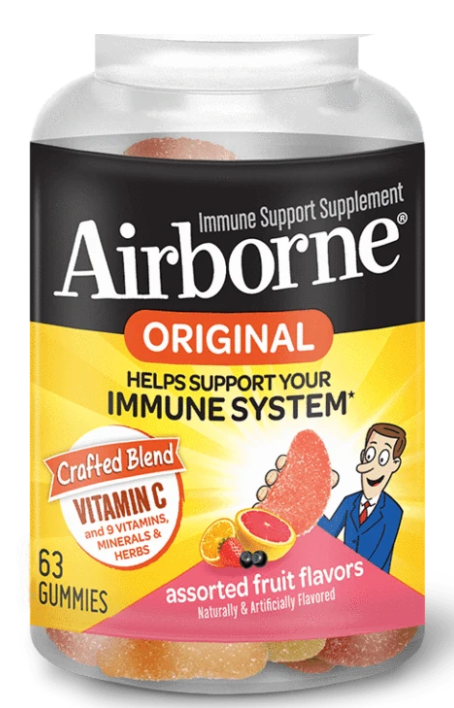 Airborne Assorted Fruit Flavored Immune Support Gummies