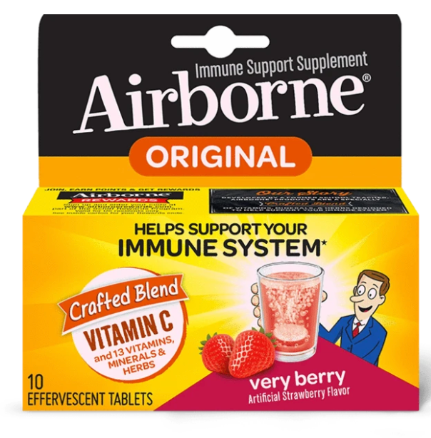 Airborne Very Berry Effervescent Immune Support Supplement