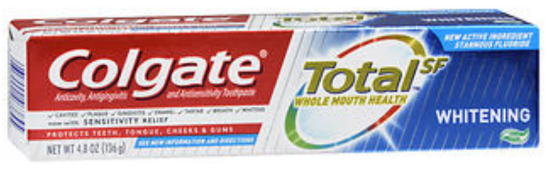 COLGATE TOTAL SF WHITENING TOOTHPASTE GEL