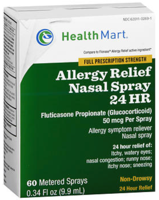 HM ALLERGY REL NASAL 60Sprays Compare to Flonase Relief active ingredients