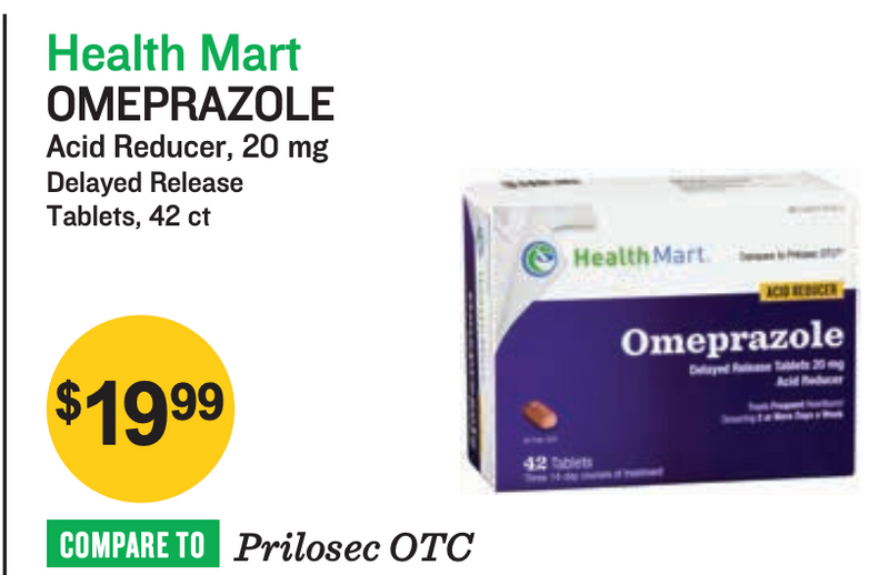 Omeprazole 20mg 42 count