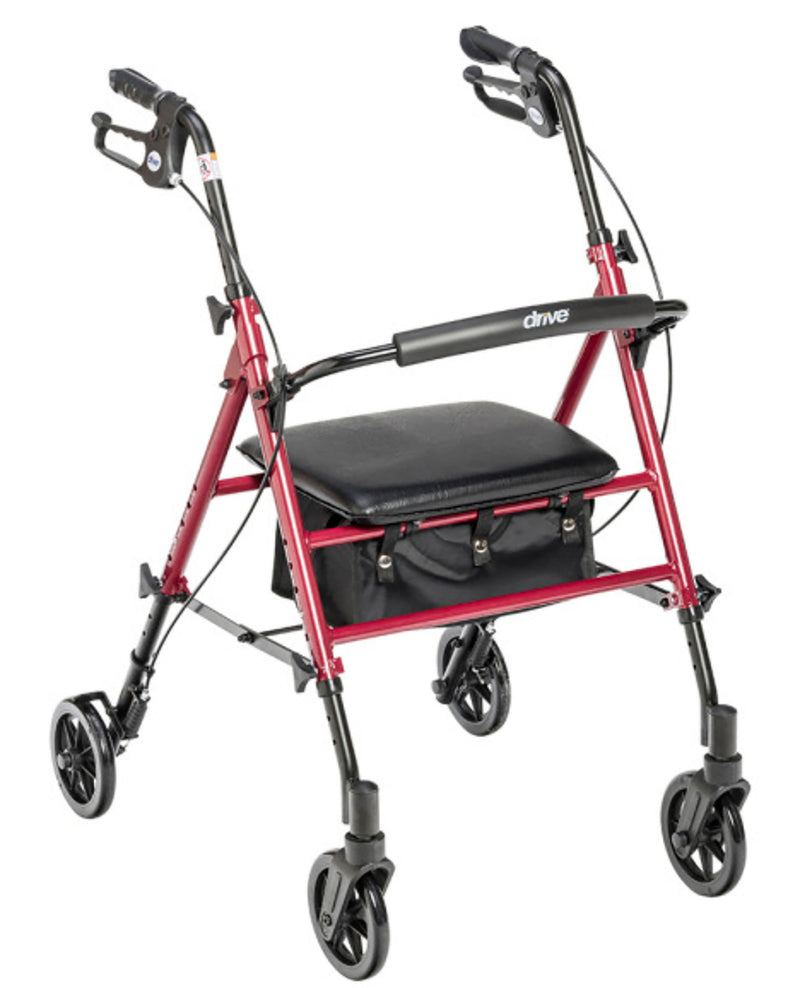 Nitro Adjustable Height Rollator, 6" Casters